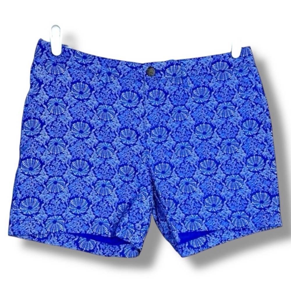 Old Navy Seashell High Waist Novelty Shorts Blue Size 6 Coastal Nautical